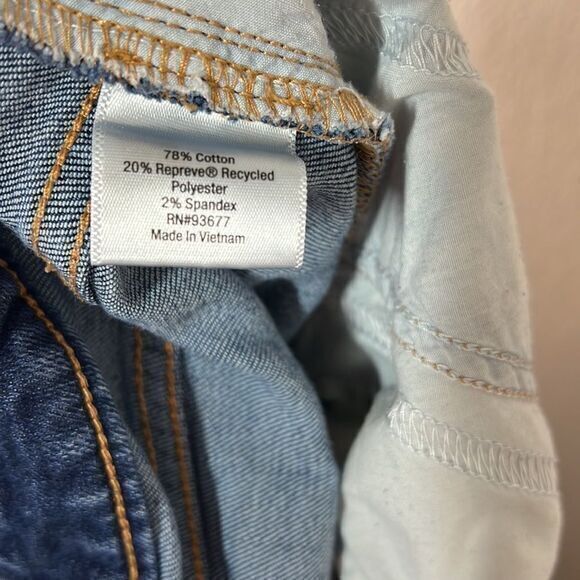 St. John's‎ Bay Blue Cotton Blend High Rise Straight Leg Jeans Women's Size 24W - Picture 7 of 9